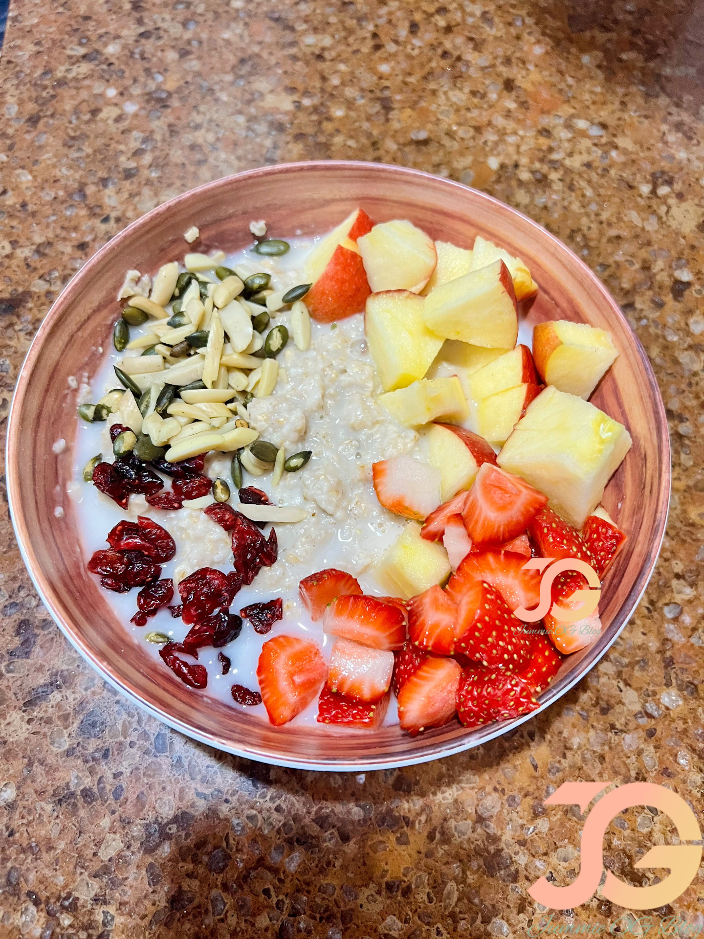 Strawberry and Apple oatmeal